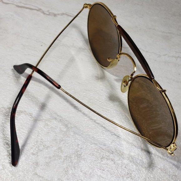 Ray-Ban B&L Vintage Outdoorsman Round Sunglasses - Picture 11 of 16